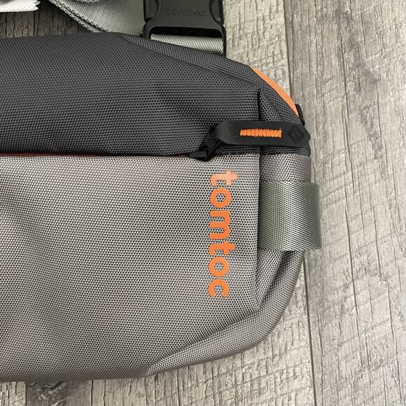 Tomtoc Explorer T-21 S Sling Bag Gray Orange - Picture 5 of 5